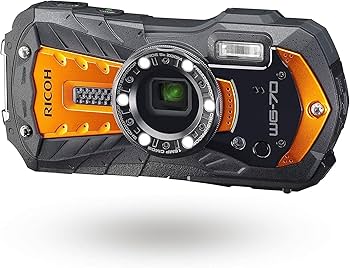 【新品未使用】RICOH WG-50オレンジ　防水デジタルカメラ　SDカード付き カメラの八百富｜防水・耐衝撃カメラ RICOH WG-50 リコー - 中古